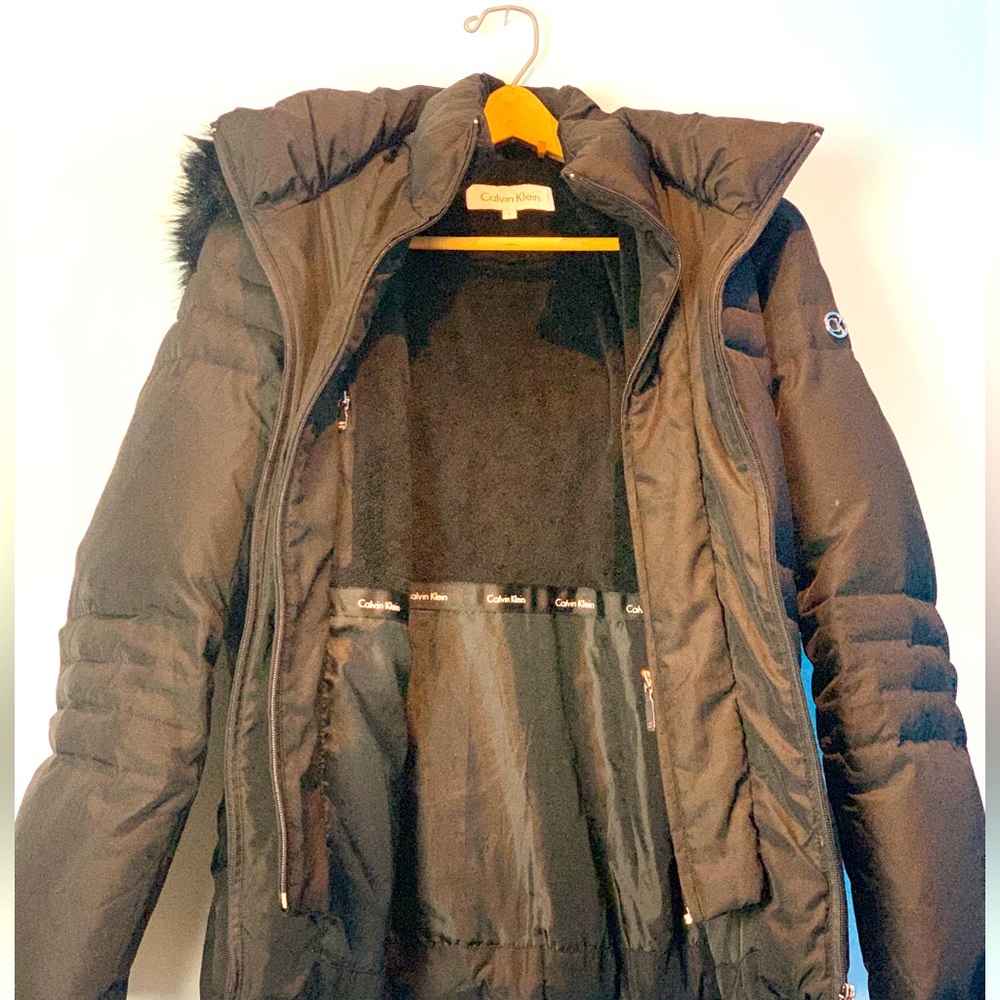 Women’s Black Calvin Klein Winter Jacket size Large - classic style and comfort